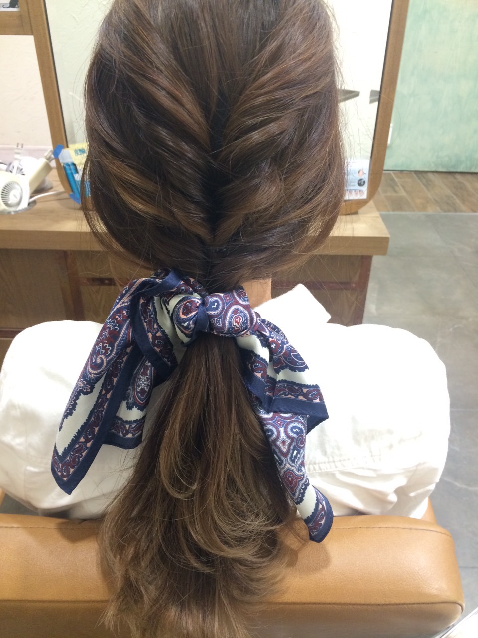 くるりんぱヘアアレンジ完成