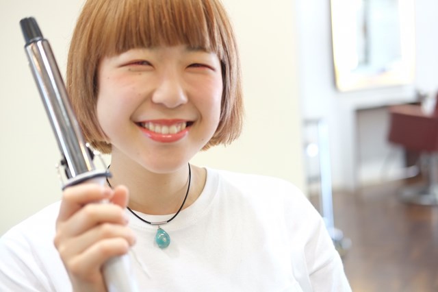 外ハネヘアアレンジ