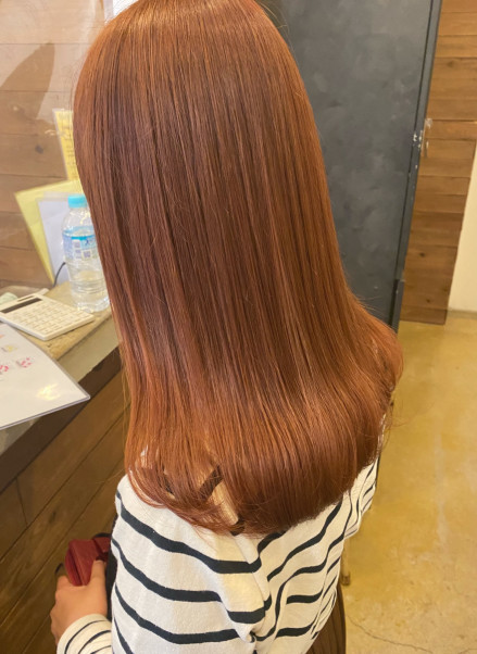 オレンジベージュ 名古屋の美容室 Buddy Hair バディヘア オレンジベージュ 名古屋の美容室 Buddy Hair バディヘア