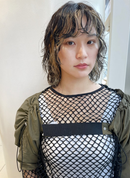 ウルフパーマ インナーカラー 名古屋の美容室 Buddy Hair バディヘア