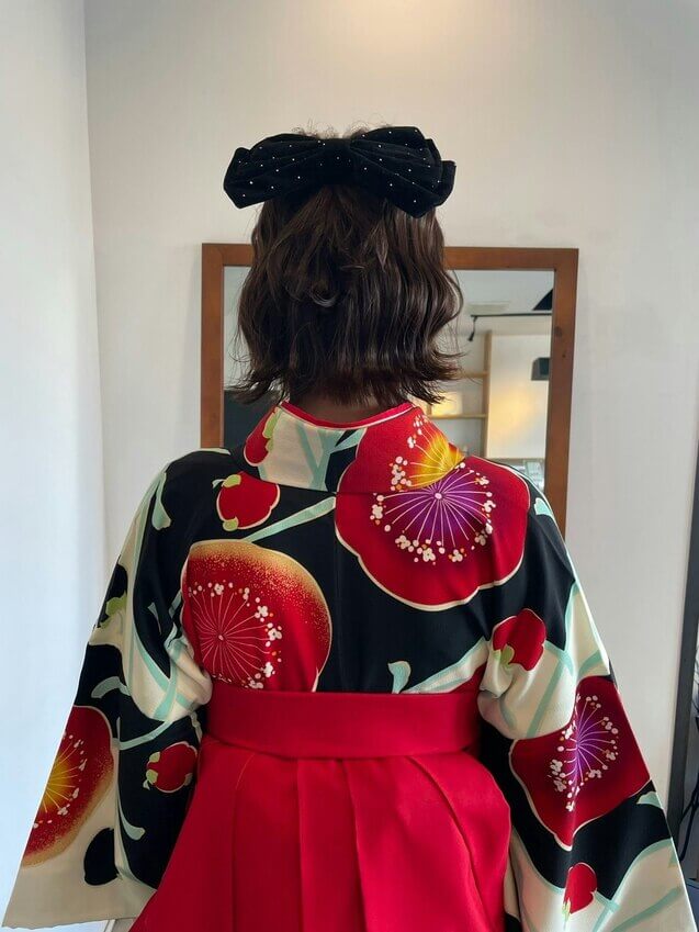 卒業式ヘアー