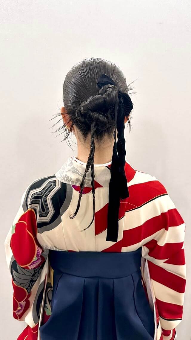 卒業式ヘアー