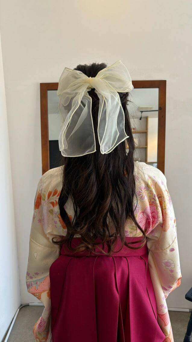 卒業式ヘアー