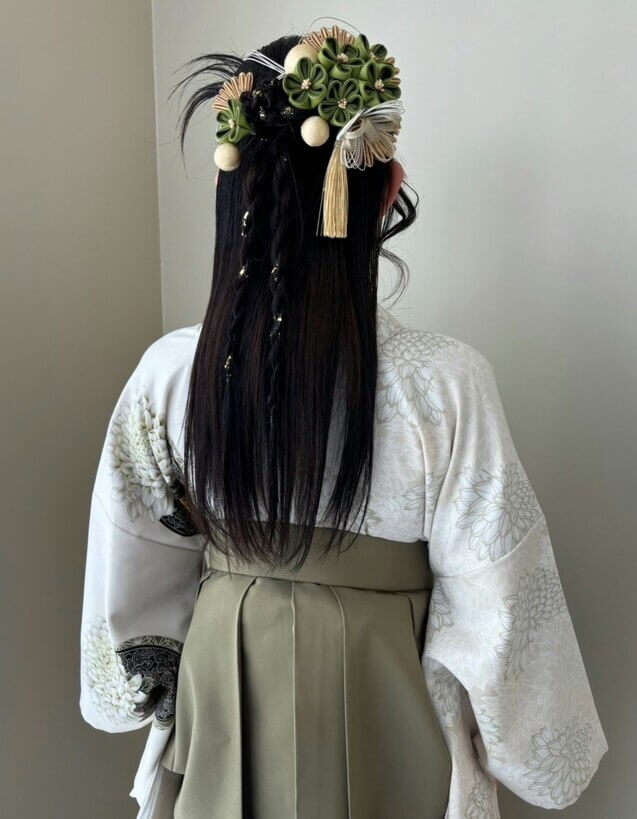 卒業式ヘアー