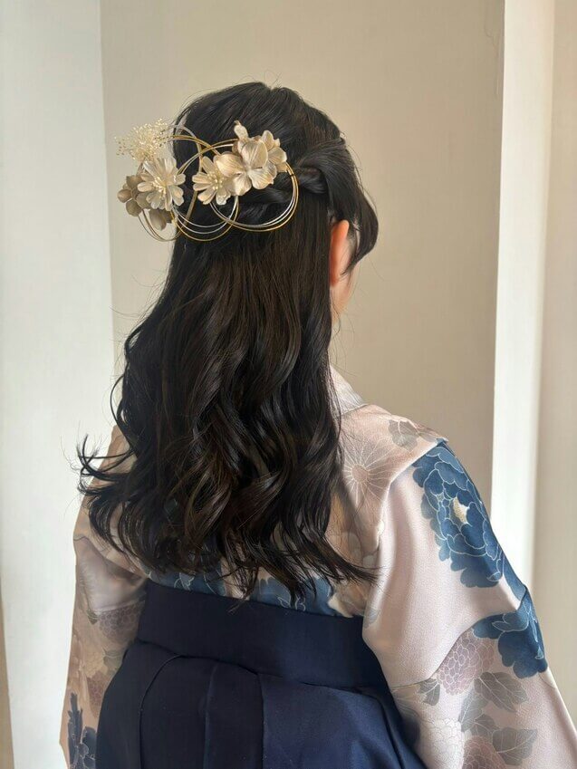 卒業式ヘアー