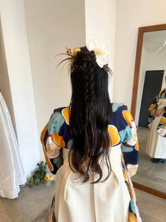 卒業式ヘアー