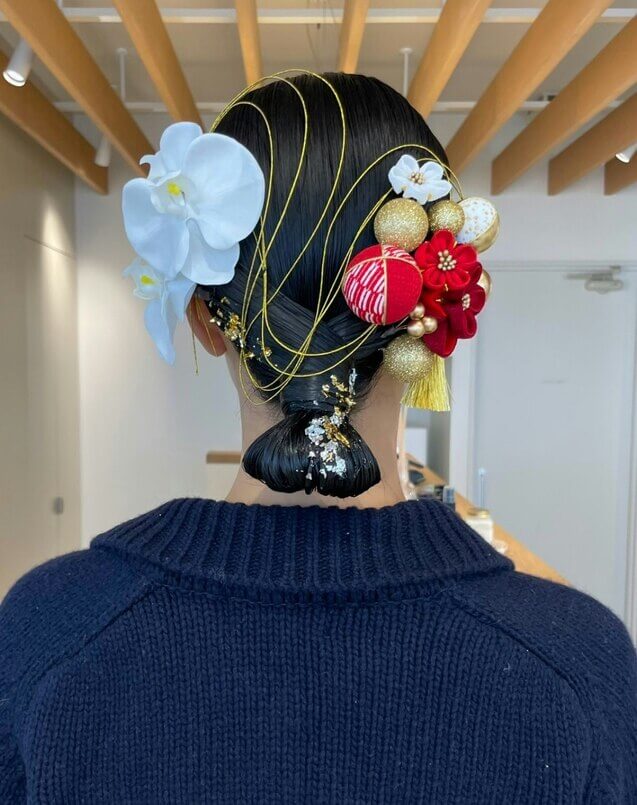 卒業式ヘアー