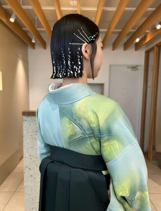 卒業式ヘアー