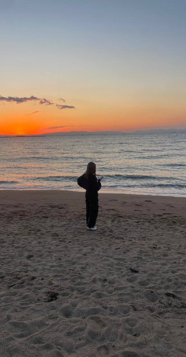 夕日