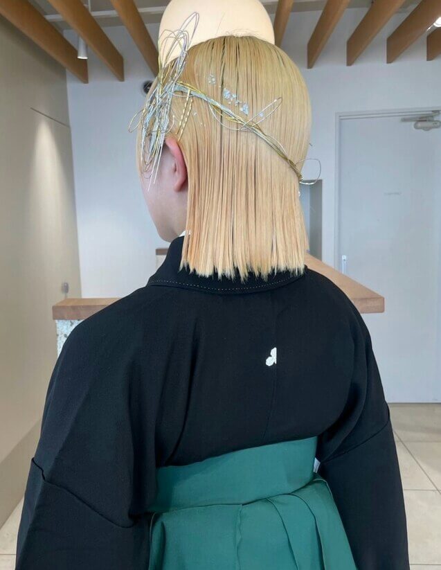 卒業式ヘアー