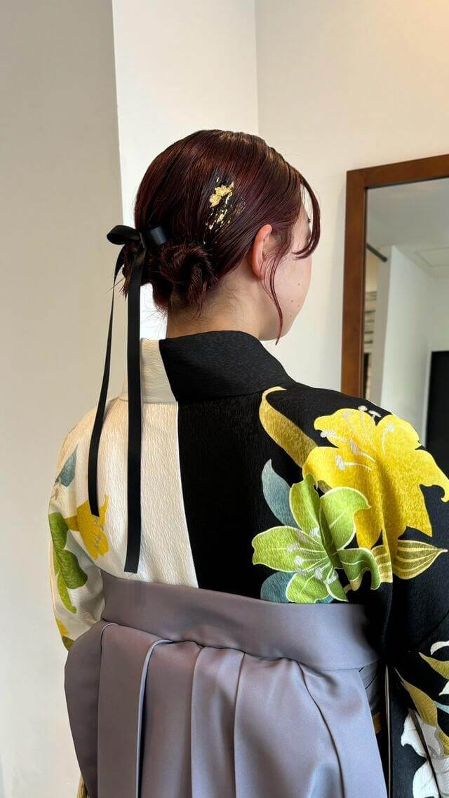 卒業式ヘアー