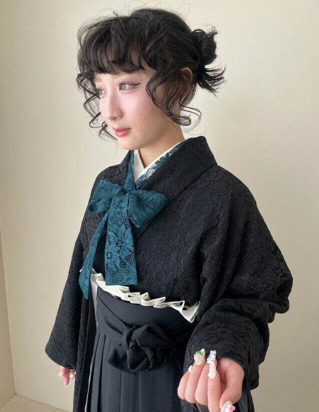 卒業式ヘアー
