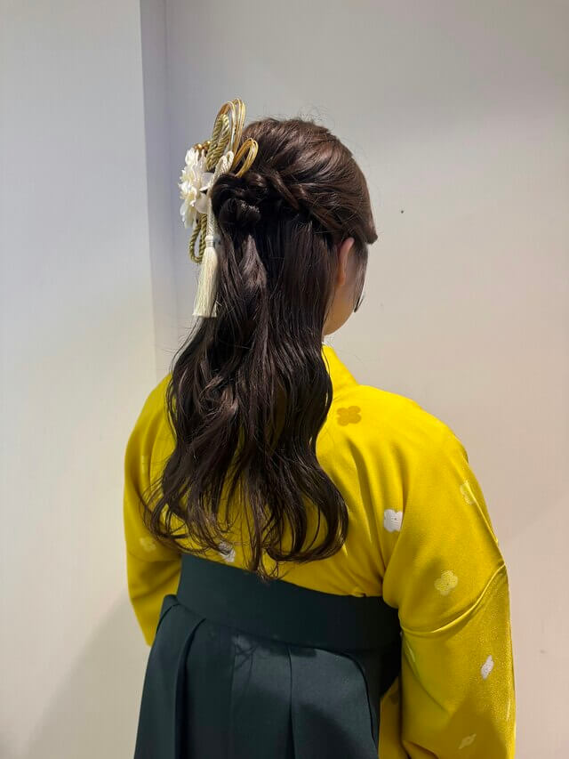 卒業式ヘアー