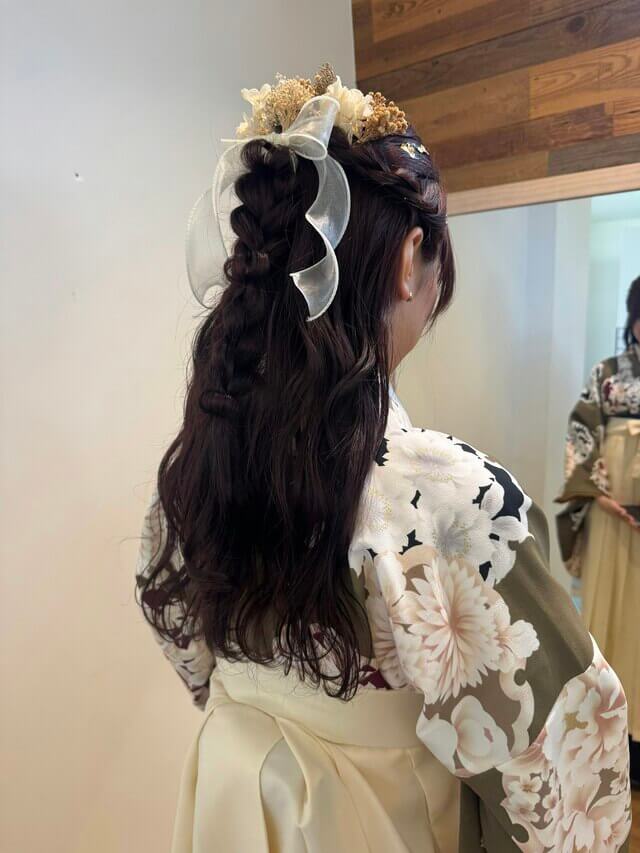 卒業式ヘアー